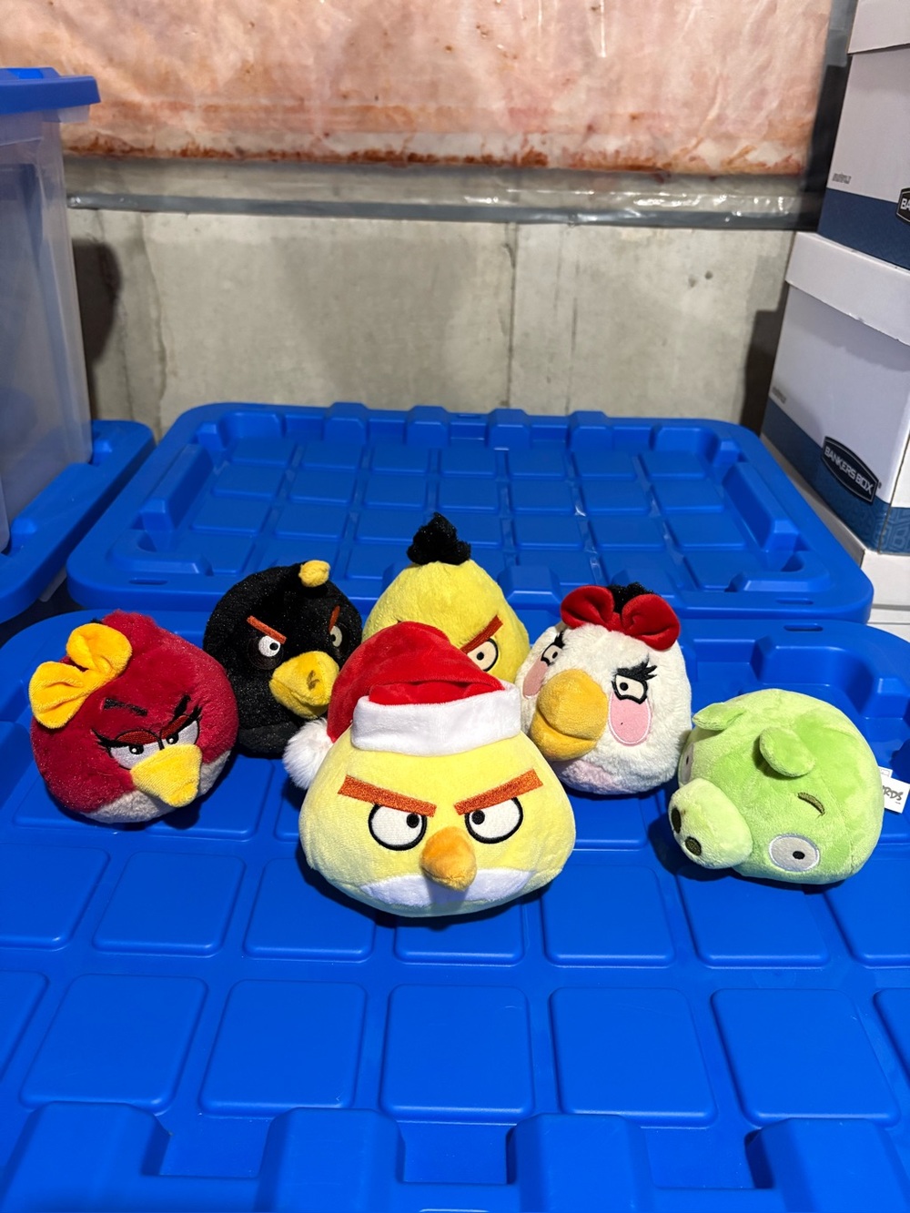 Vintage Angry Birds Plush Bundle of 6